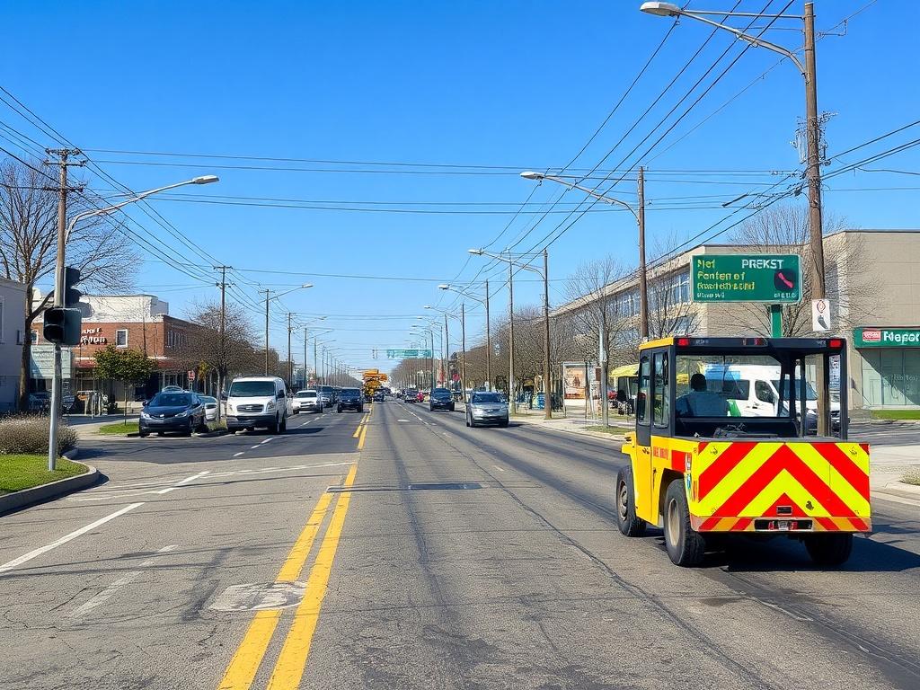 Asphalting of high-traffic areasфото