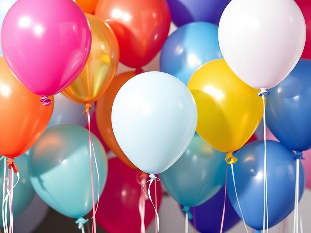 helium balloons for an anniversaryфото