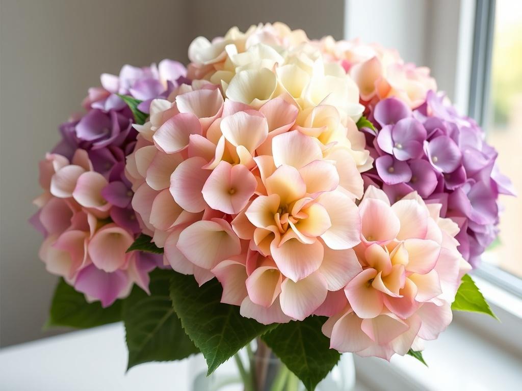 Букеты из гортензий: как создать впечатление легкости и глубины