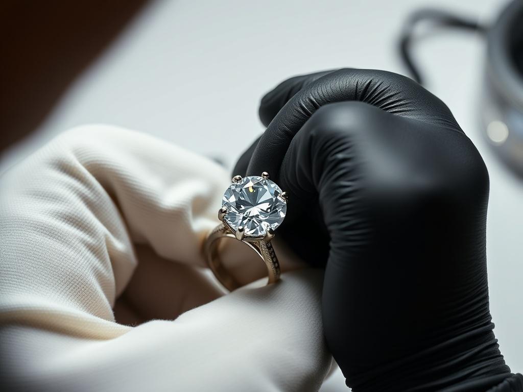 Manufacture of an exclusive diamond ring Manufacture of an exclusive diamond ringфото