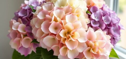 Букеты из гортензий: как создать впечатление легкости и глубины